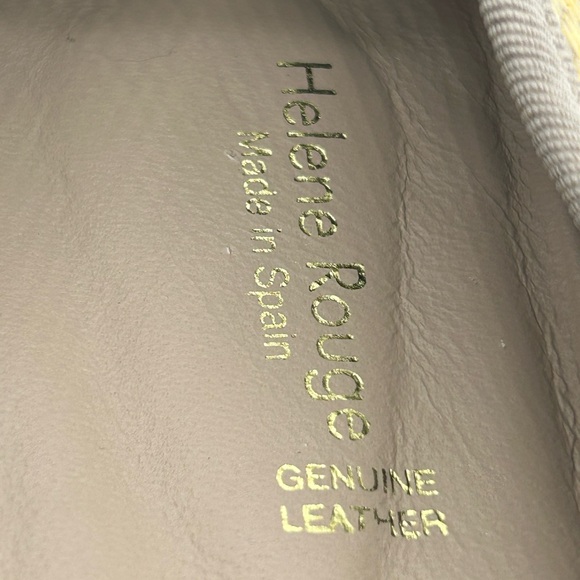 Helene Rouge Made in Spain Snake Embossed Leather Ballet Flats Yellow EU 38 NWT - Picture 9 of 10